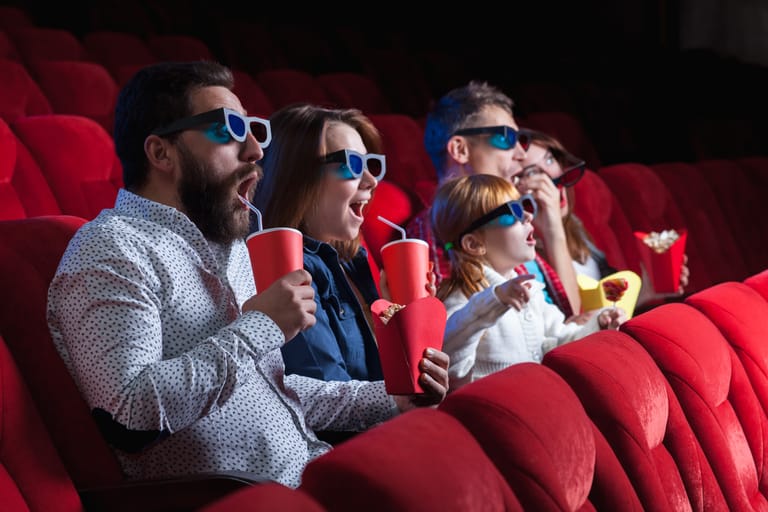 The people’s emotions in the cinema